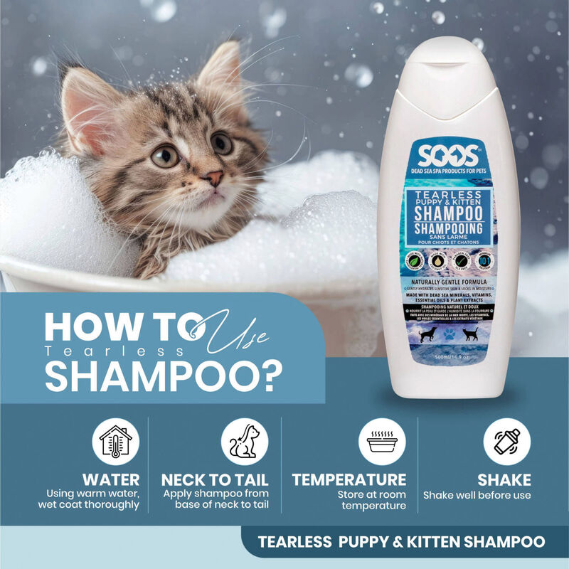 Soos Pets, Tearless Puppy & Kitten - 500ML image number null